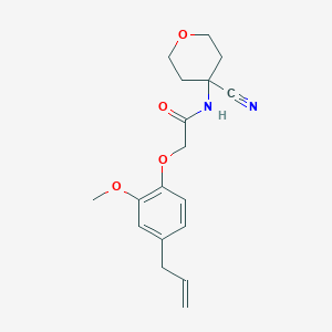 N-(4-cyanooxan-4-yl)-2-[2-methoxy-4-(prop-2-en-1-yl)phenoxy]acetamide