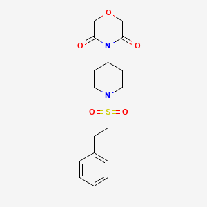 4-(1-(Phenethylsulfonyl)piperidin-4-yl)morpholine-3,5-dione
