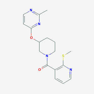 (3-((2-Methylpyrimidin-4-yl)oxy)piperidin-1-yl)(2-(methylthio)pyridin-3-yl)methanone