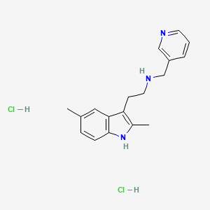 molecular formula C18H23Cl2N3 B2730886 [2-(2,5-Dimethyl-1H-indol-3-yl)ethyl](pyridin-3-ylmethyl)amine dihydrochloride CAS No. 1052411-33-2