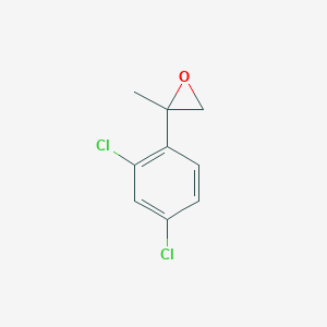 molecular formula C9H8Cl2O B2730900 2-(2,4-二氯苯基)-2-甲氧基环氧丙烷 CAS No. 133145-48-9