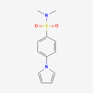 molecular formula C12H14N2O2S B2730911 N,N-dimethyl-4-(1H-pyrrol-1-yl)benzenesulfonamide CAS No. 338773-73-2