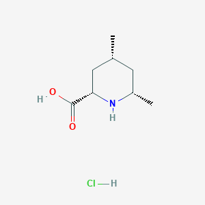 molecular formula C8H16ClNO2 B2730925 (2S,4R,6S)-4,6-Dimethylpiperidine-2-carboxylic acid;hydrochloride CAS No. 2378490-55-0