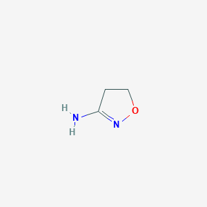 molecular formula C3H6N2O B2730927 3-Amino-4,5-dihydroisoxazole CAS No. 41832-92-2