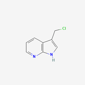 molecular formula C8H7ClN2 B2730940 3-(chloromethyl)-1H-pyrrolo[2,3-b]pyridine CAS No. 201537-87-3