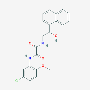 molecular formula C21H19ClN2O4 B2730967 N1-(5-chloro-2-methoxyphenyl)-N2-(2-hydroxy-2-(naphthalen-1-yl)ethyl)oxalamide CAS No. 1351615-77-4