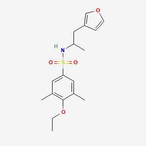molecular formula C17H23NO4S B2730970 4-ethoxy-N-(1-(furan-3-yl)propan-2-yl)-3,5-dimethylbenzenesulfonamide CAS No. 1788843-44-6