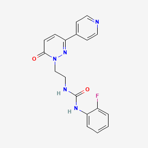 1-(2-fluorophenyl)-3-(2-(6-oxo-3-(pyridin-4-yl)pyridazin-1(6H)-yl)ethyl)urea