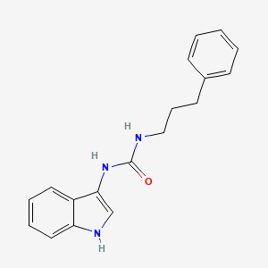 molecular formula C18H19N3O B2730978 1-(1H-indol-3-yl)-3-(3-phenylpropyl)urea CAS No. 899989-76-5