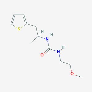 molecular formula C11H18N2O2S B2730982 1-(2-Methoxyethyl)-3-(1-(thiophen-2-yl)propan-2-yl)urea CAS No. 1207017-20-6