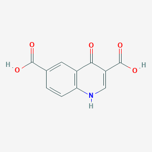 molecular formula C11H7NO5 B2730989 4-Hydroxyquinoline-3,6-dicarboxylic acid CAS No. 1018060-59-7