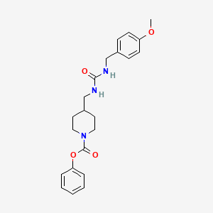 Phenyl 4-((3-(4-methoxybenzyl)ureido)methyl)piperidine-1-carboxylate