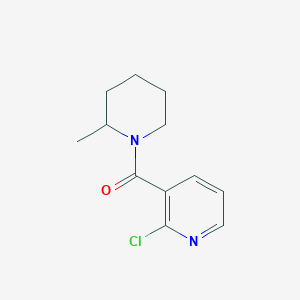 molecular formula C12H15ClN2O B2731013 (2-Chloro-3-pyridinyl)(2-methyl-1-piperidinyl)-methanone CAS No. 438613-81-1