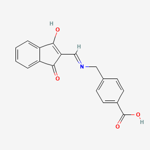 4-((((1,3-Dioxoindan-2-ylidene)methyl)amino)methyl)benzoic acid