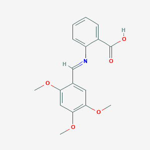 molecular formula C17H17NO5 B2731025 (Z)-2-((2,4,5-三甲氧基苯甲亚)氨基)苯甲酸 CAS No. 861299-91-4