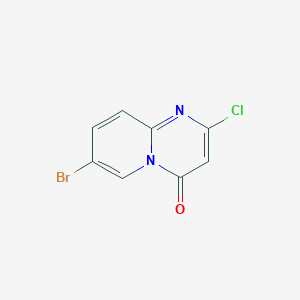 molecular formula C8H4BrClN2O B2731043 7-bromo-2-chloro-4H-pyrido[1,2-a]pyrimidin-4-one CAS No. 392663-85-3