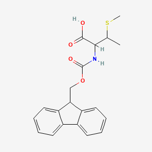 molecular formula C20H21NO4S B2731054 2-(9H-Fluoren-9-ylmethoxycarbonylamino)-3-methylsulfanylbutanoic acid CAS No. 2352028-30-7