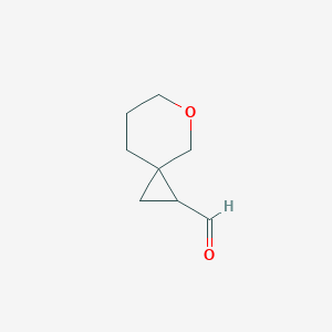 molecular formula C8H12O2 B2731078 5-氧代螺[2.5]辛烷-2-甲醛 CAS No. 1784642-23-4