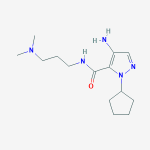 4-Amino-1-cyclopentyl-N-[3-(dimethylamino)propyl]-1H-pyrazole-5-carboxamide