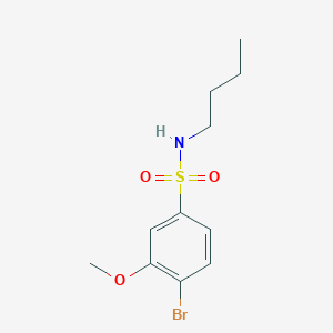 molecular formula C11H16BrNO3S B273112 4-bromo-N-butyl-3-methoxybenzenesulfonamide 
