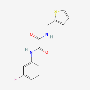 N'-(3-fluorophenyl)-N-(thiophen-2-ylmethyl)oxamide
