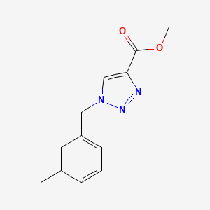 molecular formula C12H13N3O2 B2731135 methyl 1-(3-methylbenzyl)-1H-1,2,3-triazole-4-carboxylate CAS No. 141072-09-5