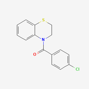 (4-chlorophenyl)(2,3-dihydro-4H-1,4-benzothiazin-4-yl)methanone