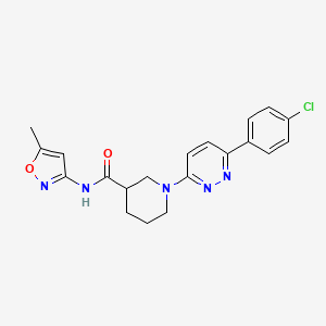 B2731148 1-(6-(4-chlorophenyl)pyridazin-3-yl)-N-(5-methylisoxazol-3-yl)piperidine-3-carboxamide CAS No. 1251544-53-2
