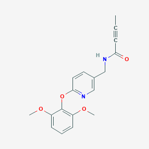 N-{[6-(2,6-dimethoxyphenoxy)pyridin-3-yl]methyl}but-2-ynamide