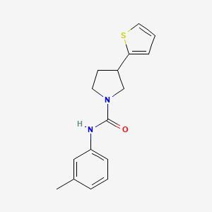 3-(thiophen-2-yl)-N-(m-tolyl)pyrrolidine-1-carboxamide