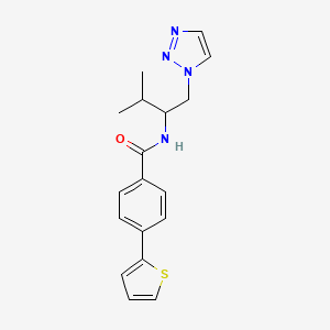 N-(3-methyl-1-(1H-1,2,3-triazol-1-yl)butan-2-yl)-4-(thiophen-2-yl)benzamide