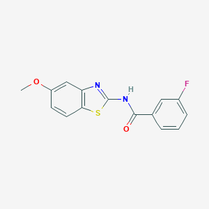 3-fluoro-N-(5-methoxy-1,3-benzothiazol-2-yl)benzamide