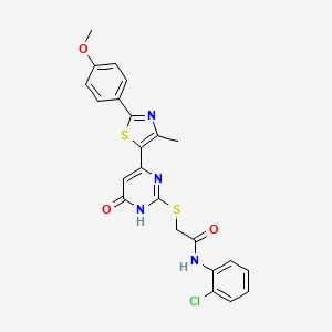 molecular formula C23H19ClN4O3S2 B2731187 N-(3,5-dimethylphenyl)-4-{[(4-methoxyphenyl)sulfonyl]amino}piperidine-1-carboxamide CAS No. 1115866-67-5