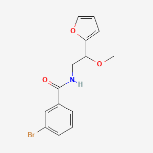 molecular formula C14H14BrNO3 B2731210 3-bromo-N-(2-(furan-2-yl)-2-methoxyethyl)benzamide CAS No. 1795472-66-0