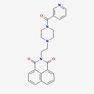 2-(2-(4-nicotinoylpiperazin-1-yl)ethyl)-1H-benzo[de]isoquinoline-1,3(2H)-dione