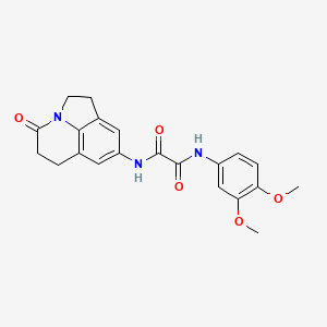 N1-(3,4-dimethoxyphenyl)-N2-(4-oxo-2,4,5,6-tetrahydro-1H-pyrrolo[3,2,1-ij]quinolin-8-yl)oxalamide