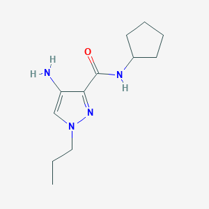 4-Amino-N-cyclopentyl-1-propyl-1H-pyrazole-3-carboxamide