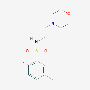 molecular formula C14H22N2O3S B273124 2,5-dimethyl-N-[2-(4-morpholinyl)ethyl]benzenesulfonamide 