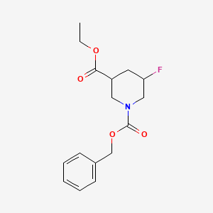 molecular formula C16H20FNO4 B2731250 1-Benzyl 3-ethyl 5-fluoropiperidine-1,3-dicarboxylate CAS No. 1823995-53-4