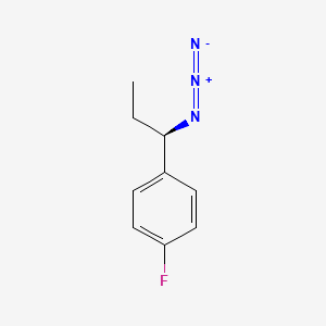 molecular formula C9H10FN3 B2731253 1-[(1R)-1-azidopropyl]-4-fluorobenzene CAS No. 1604447-59-7