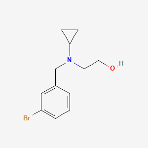molecular formula C12H16BrNO B2731265 2-[(3-Bromo-benzyl)-cyclopropyl-amino]-ethanol CAS No. 1293114-76-7