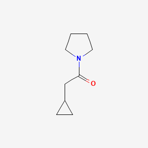 molecular formula C9H15NO B2731266 2-Cyclopropyl-1-(pyrrolidin-1-yl)ethan-1-one CAS No. 1341438-35-4