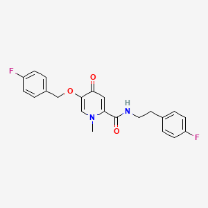 5-((4-fluorobenzyl)oxy)-N-(4-fluorophenethyl)-1-methyl-4-oxo-1,4-dihydropyridine-2-carboxamide