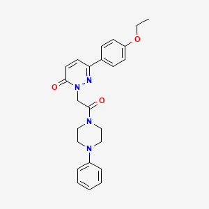 6-(4-Ethoxyphenyl)-2-[2-oxo-2-(4-phenylpiperazin-1-yl)ethyl]pyridazin-3-one