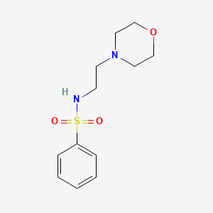 molecular formula C12H18N2O3S B2731280 (2-Morpholin-4-ylethyl)(phenylsulfonyl)amine CAS No. 349397-02-0