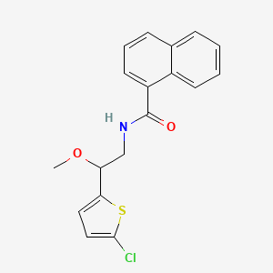 N-(2-(5-chlorothiophen-2-yl)-2-methoxyethyl)-1-naphthamide