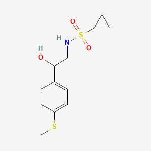 N-(2-hydroxy-2-(4-(methylthio)phenyl)ethyl)cyclopropanesulfonamide