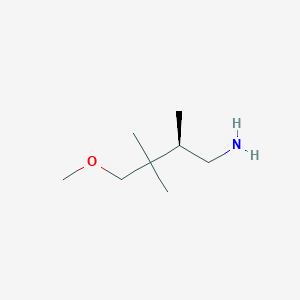 (2R)-4-Methoxy-2,3,3-trimethylbutan-1-amine
