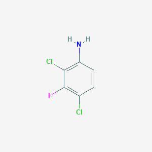 molecular formula C6H4Cl2IN B2731303 2,4-二氯-3-碘苯胺 CAS No. 1000590-77-1