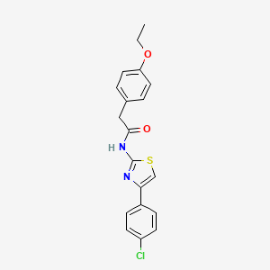 molecular formula C19H17ClN2O2S B2731309 N-[4-(4-chlorophenyl)-1,3-thiazol-2-yl]-2-(4-ethoxyphenyl)acetamide CAS No. 923371-29-3